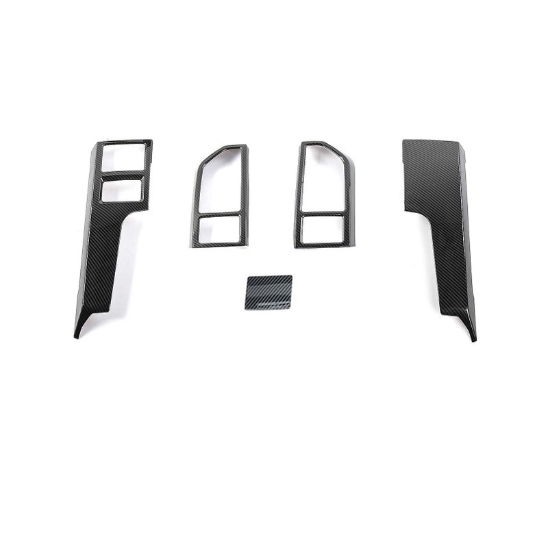 Keptrim for F150 ABS Carbon Fiber Central Console Air Conditioner Panel Trim for 2015 2016 2017 2018 2019 2020 Ford F150, 5pcs - Image 1